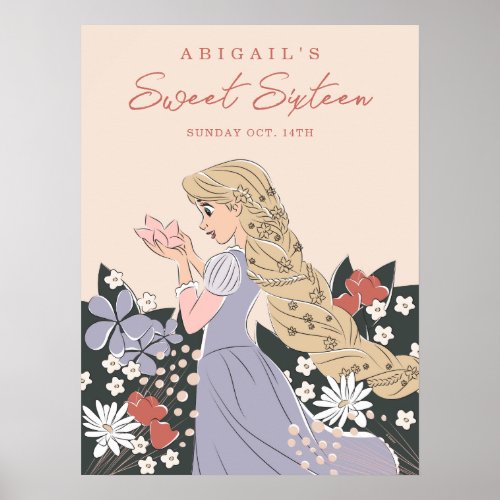 Disney Princess Rapunzel  Sweet Sixteen Birthday Poster