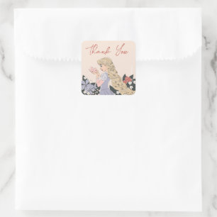 Disney Princess Rapunzel   Sweet Sixteen Birthday Square Sticker