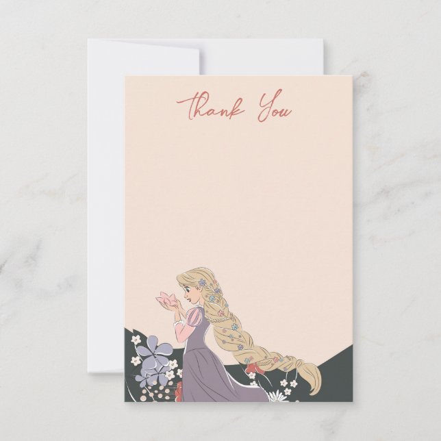 Disney Princess Rapunzel Thank You Card (Front)