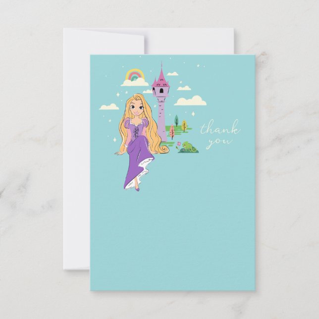 Disney Princess Rapunzel Thank You Card (Front)