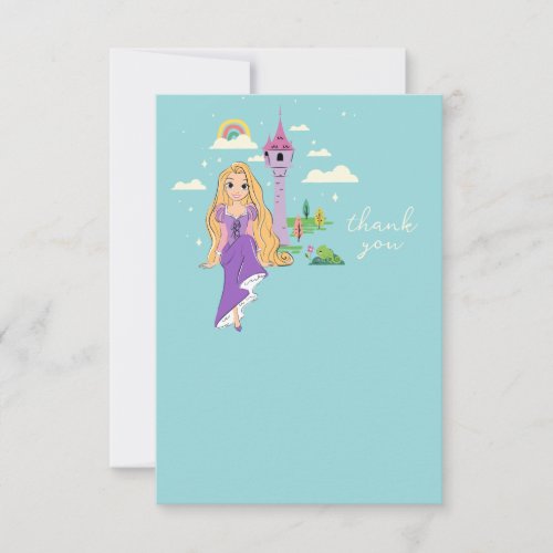 Disney Princess Rapunzel Thank You Card