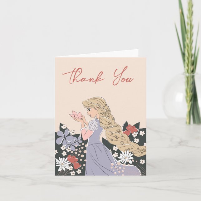 Disney Princess Rapunzel Thank You Card (Front)