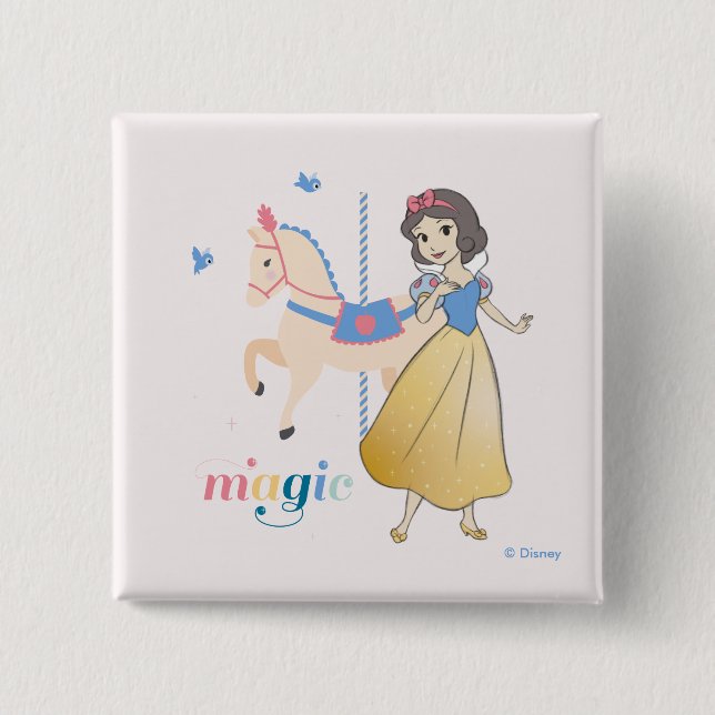 Disney Princess Snow White | Carousel Magic Button (Front)