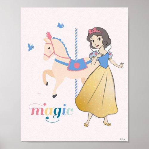 Disney Princess Snow White  Carousel Magic Poster