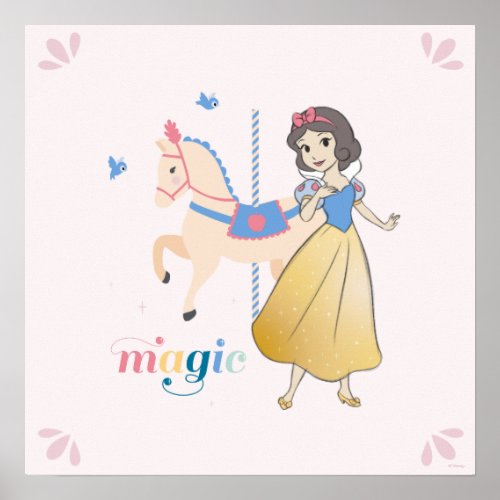 Disney Princess Snow White  Carousel Magic Poster