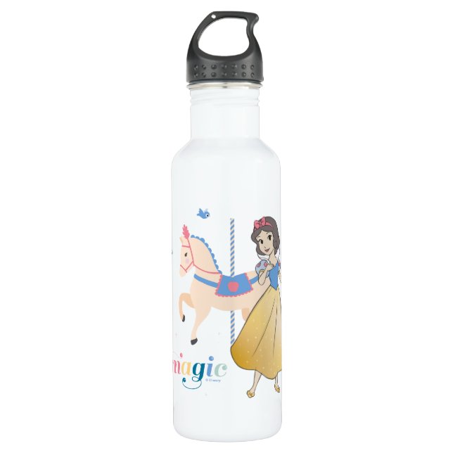 Disney Princess Snow White | Carousel Magic Stainless Steel Water Bottle (Front)