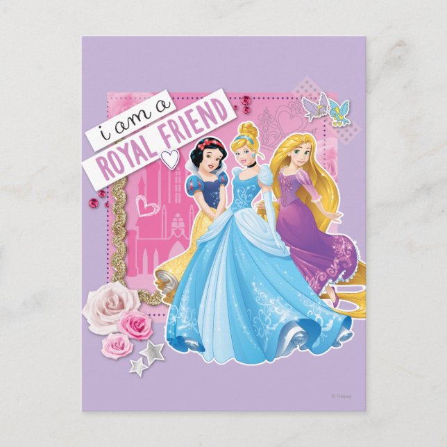 Disney Princess | Snow White, Cinderella, Rapunzel Postcard (Front)
