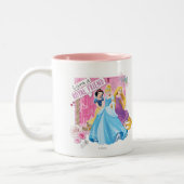 Disney Princess | Snow White, Cinderella, Rapunzel Two-Tone Coffee Mug (Left)