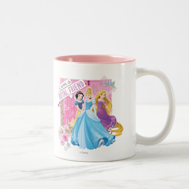 Disney Princess | Snow White, Cinderella, Rapunzel Two-Tone Coffee Mug (Right)
