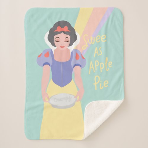 Disney Princess Snow White  Sweet as Apple Pie Sherpa Blanket