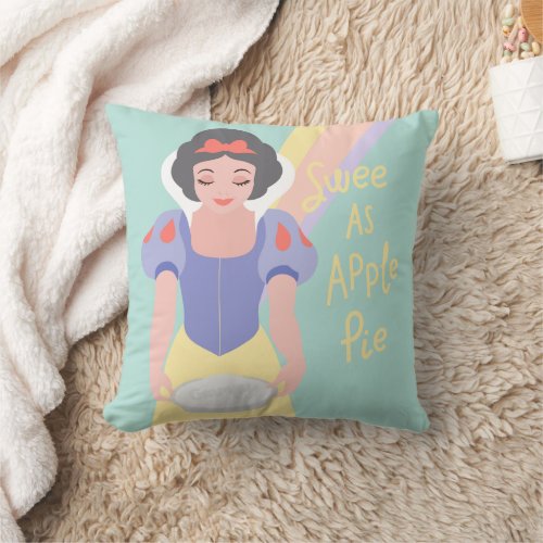 Disney Princess Snow White  Sweet as Apple Pie Throw Pillow