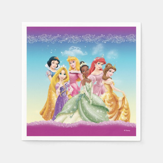Disney Princess | Tiana Featured Center Napkins (Front)
