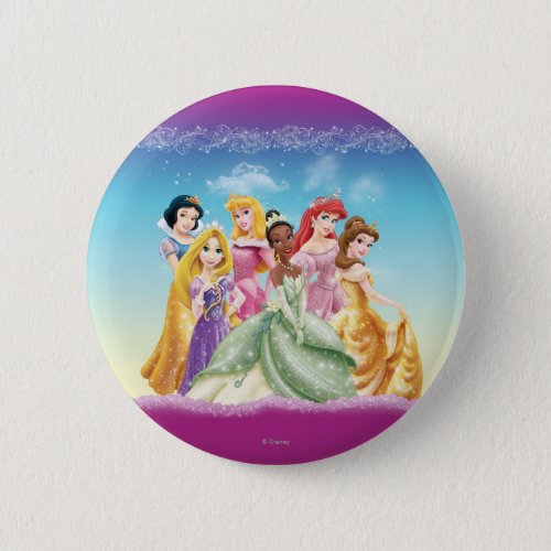 Disney Princess  Tiana Featured Center Pinback Button