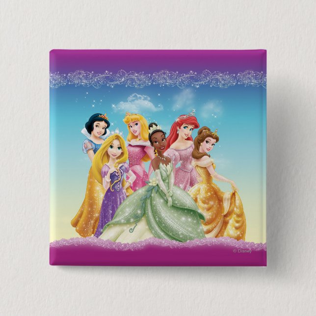 Disney Princess | Tiana Featured Center Pinback Button (Front)