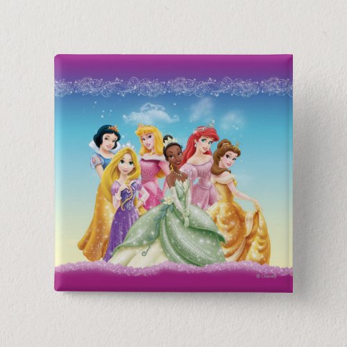 Disney Princess  Tiana Featured Center Pinback Button