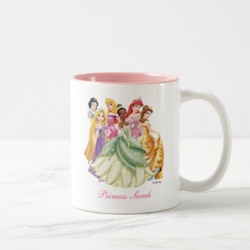Disney Princess  Tiana Featured Center Two_Tone Coffee Mug
