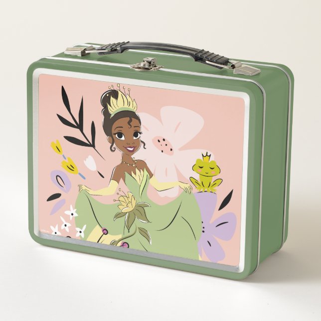 Disney Princess | Tiana in the Garden Metal Lunch Box (Front)