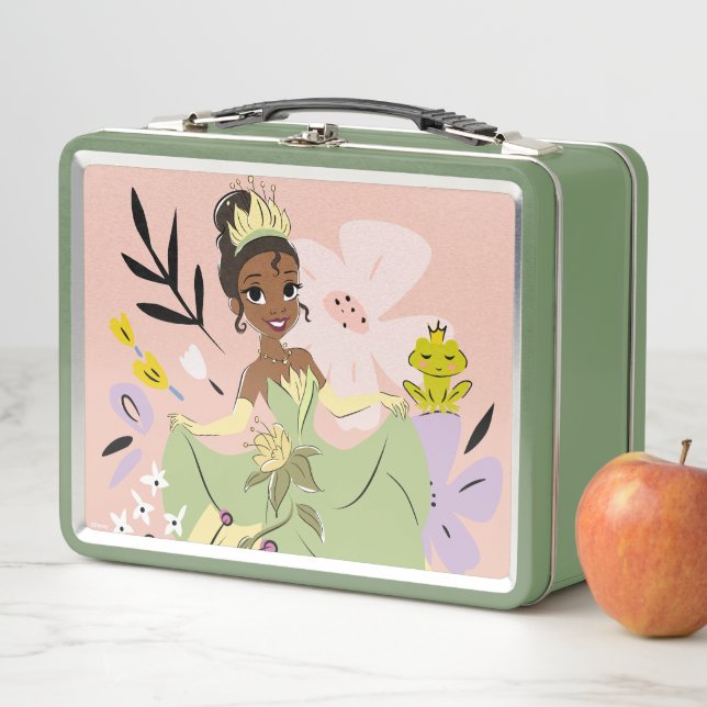 Disney Princess | Tiana in the Garden Metal Lunch Box | Zazzle