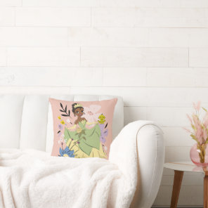 Disney Princess | Tiana in the Garden Throw Pillow