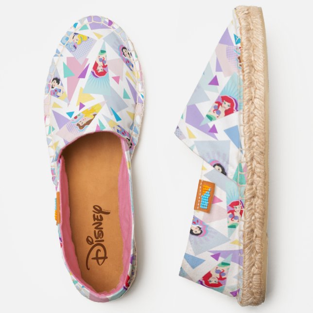 Disney Princess Triangles Pattern Espadrilles (Side)