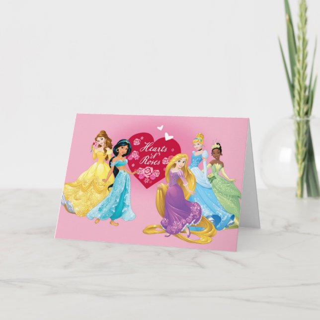 Disney Princess Valentine Holiday Card (Front)