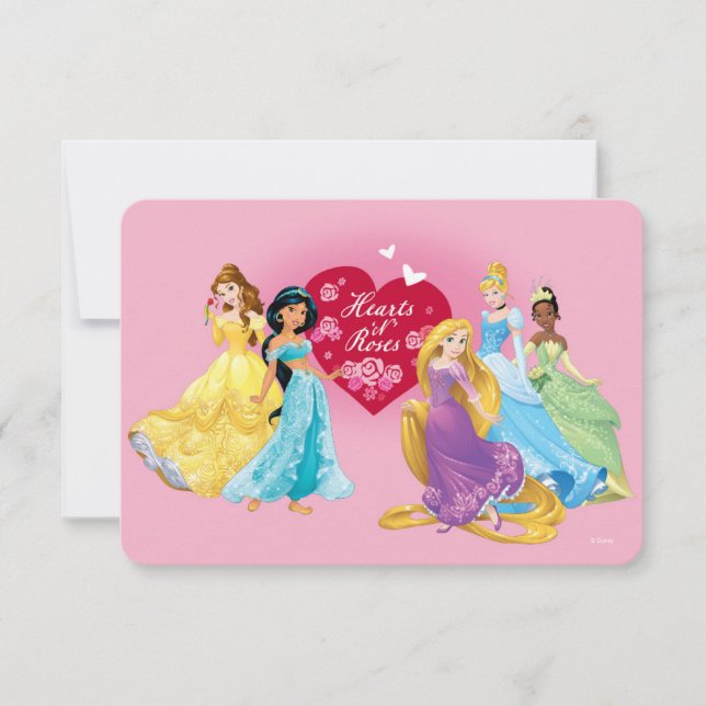 Disney Princess Valentine Invitation (Front)