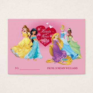 Disney Business Cards Templates Zazzle Disney Princess Valentine 39 S Day 100pk Card