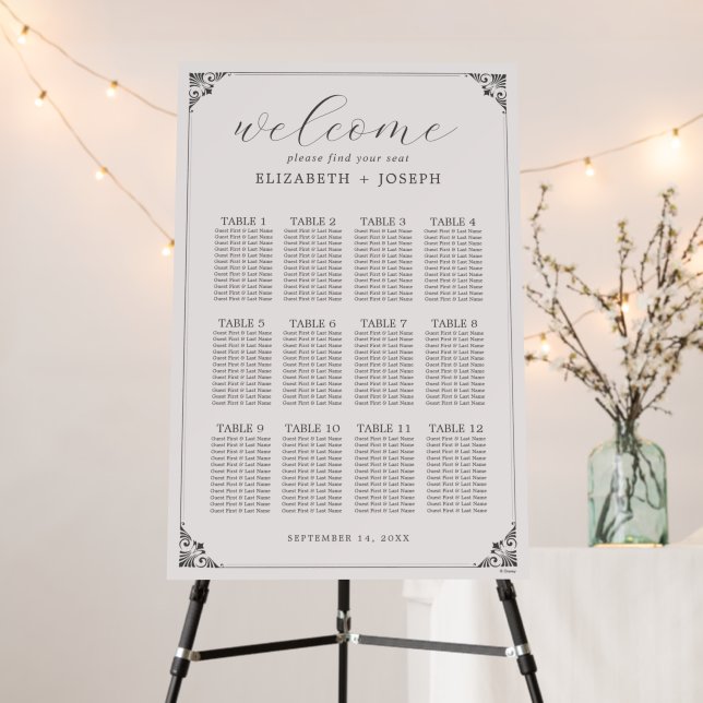Disney Princess | Wedding Seating Chart Foam Board (In Situ (Stand))