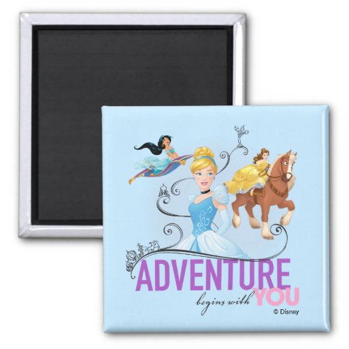 Disney Princesses  Adventure Begins With You Magnet