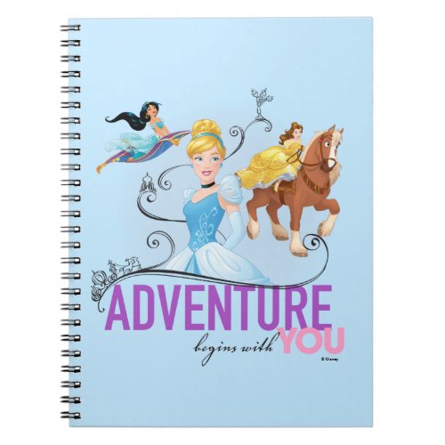 Disney Princesses  Adventure Begins With You Notebook