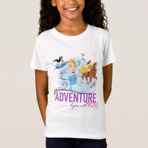 Disney Princesses  Adventure Begins With You T_Shirt