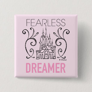 Disney Princesses   Fearless Dreamer Pinback Button