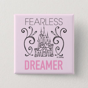 Disney Princesses   Fearless Dreamer Pinback Button