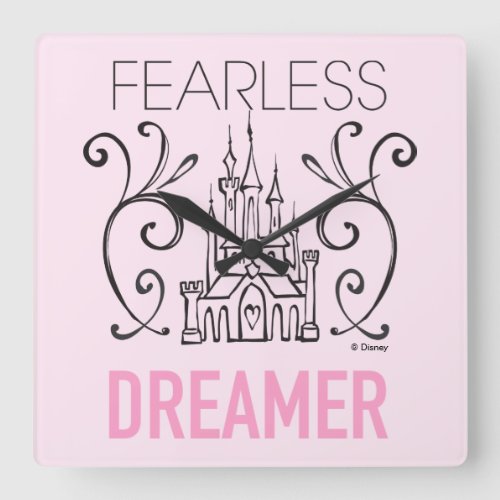 Disney Princesses  Fearless Dreamer Square Wall Clock