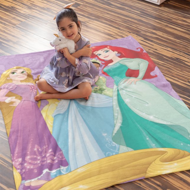 Disney Princesses | Fearless Is Fierce Fleece Blanket (Creator Uploaded)