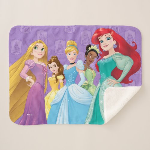 Disney Princesses  Fearless Is Fierce Sherpa Blanket