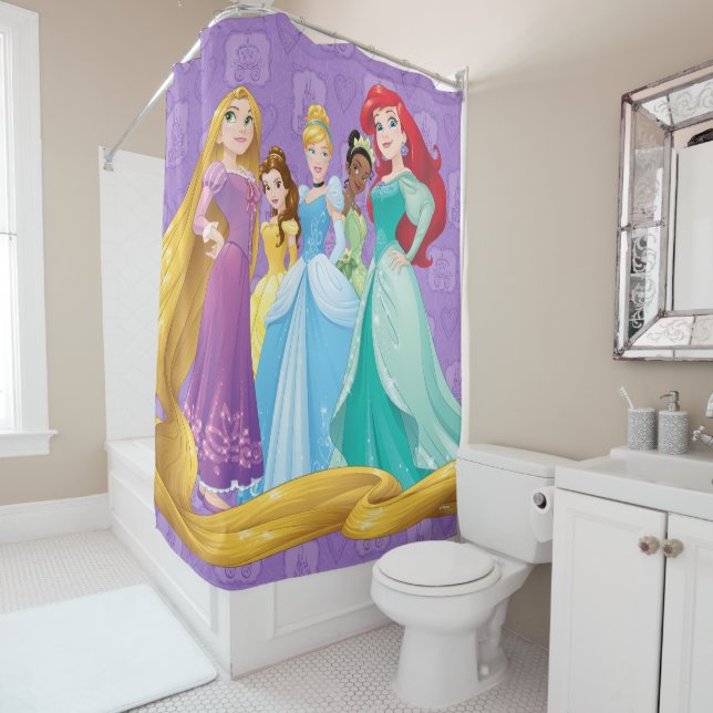 Disney Princesses | Fearless Is Fierce Shower Curtain (In Situ)
