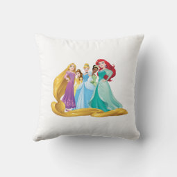 Disney Princesses | Fearless Is Fierce Throw Pillow | Zazzle
