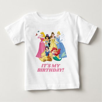Disney Princesses | It's My Birthday T-shirt by DisneyPrincess at Zazzle
