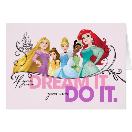 Disney Princesses | Never Give Up Cards (Front Horizontal)