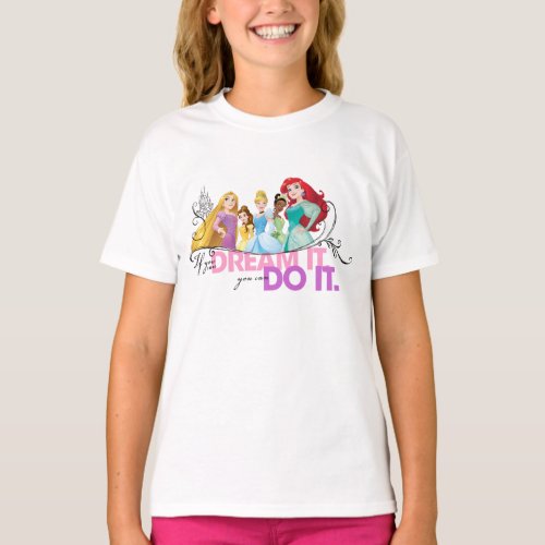 Disney Princesses  Never Give Up T_Shirt