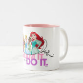 Disney Princesses | Never Give Up Two-Tone Coffee Mug (Front Right)