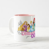 Disney Princesses | Never Give Up Two-Tone Coffee Mug (Front Left)