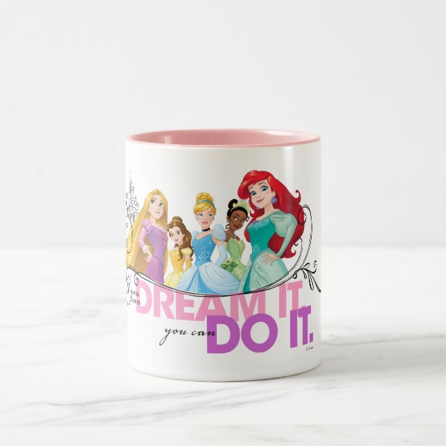 Disney Princesses | Never Give Up Two-Tone Coffee Mug (Center)