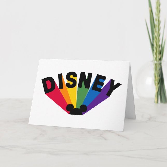 Disney Rainbow Starburst Card (Front)