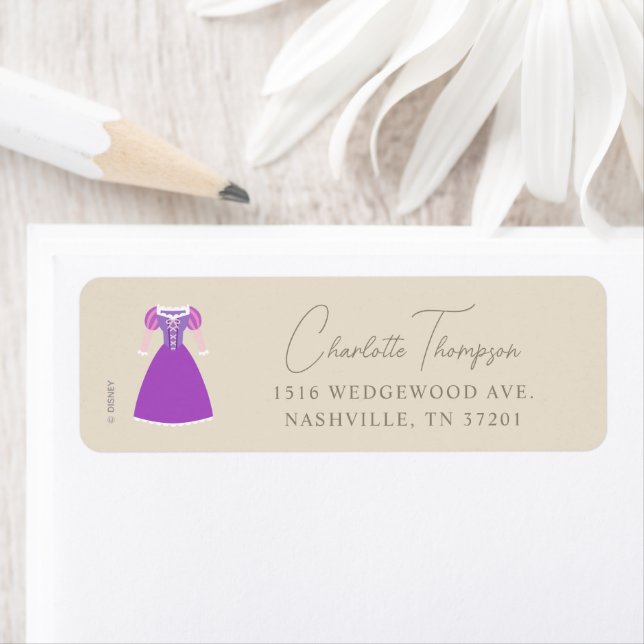 Disney Rapunzel Dress | Girl's Birthday Label (Insitu)