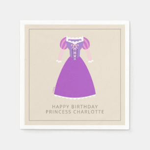 Disney Rapunzel Dress Girl's Birthday Napkins