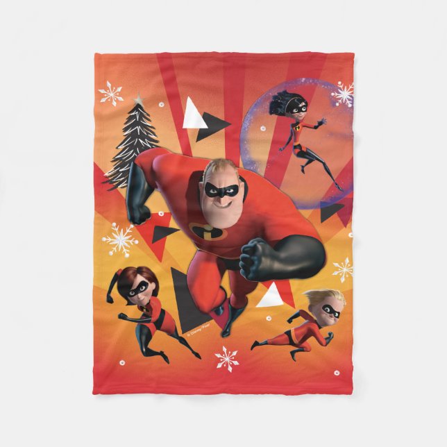 Disney | The Incredibles | Holiday Heroes Fleece Blanket (Front)