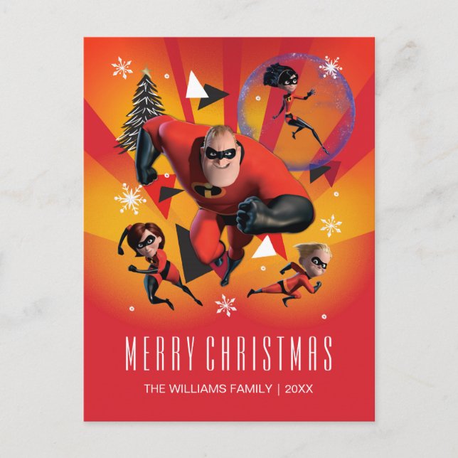 Disney | The Incredibles | Holiday Heroes Postcard (Front)