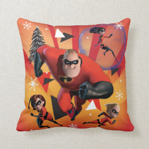 Disney   The Incredibles   Holiday Heroes Throw Pillow